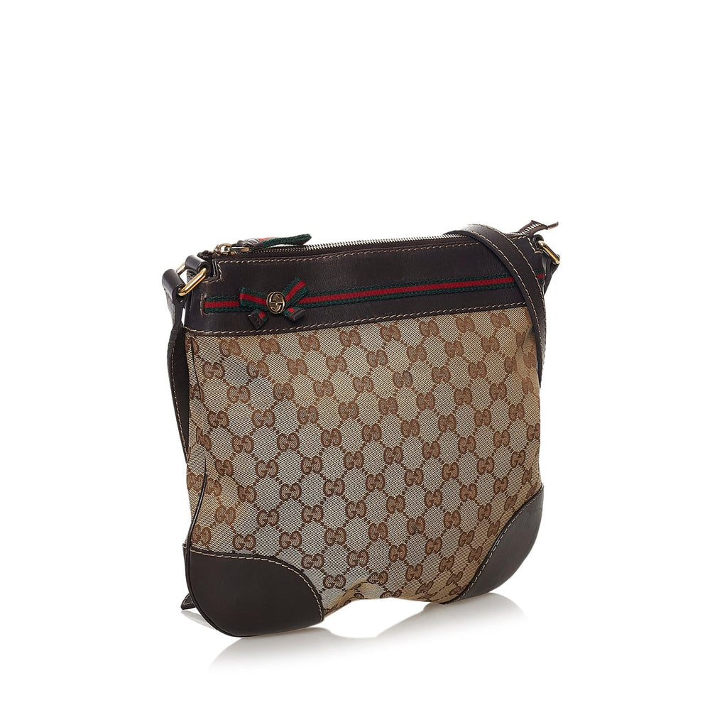 Gucci Gucci Canvas Mayfair Crossbody Bag (SHG-32741)