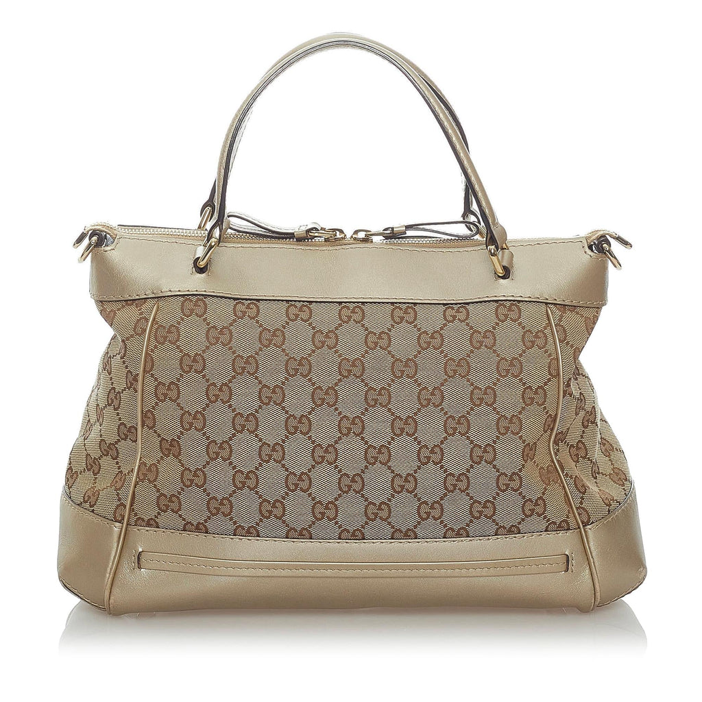 Gucci Gucci Canvas Mayfair Satchel (SHG-33075)