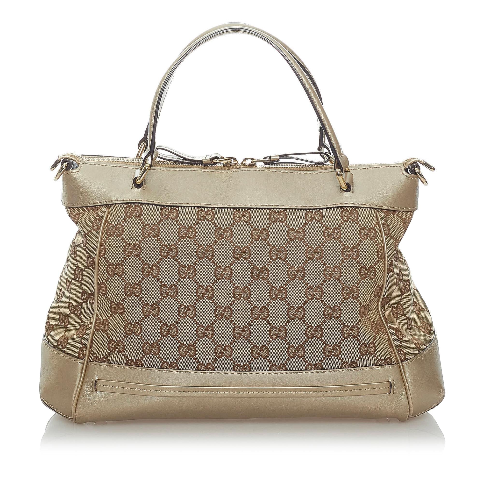 Gucci Gucci Canvas Mayfair Satchel (SHG-33075)