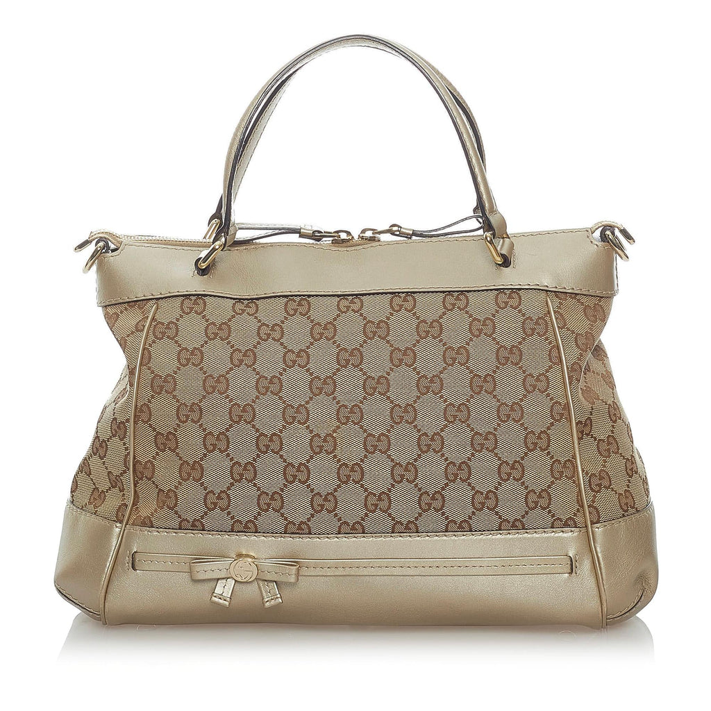 Gucci Gucci Canvas Mayfair Satchel (SHG-33075)