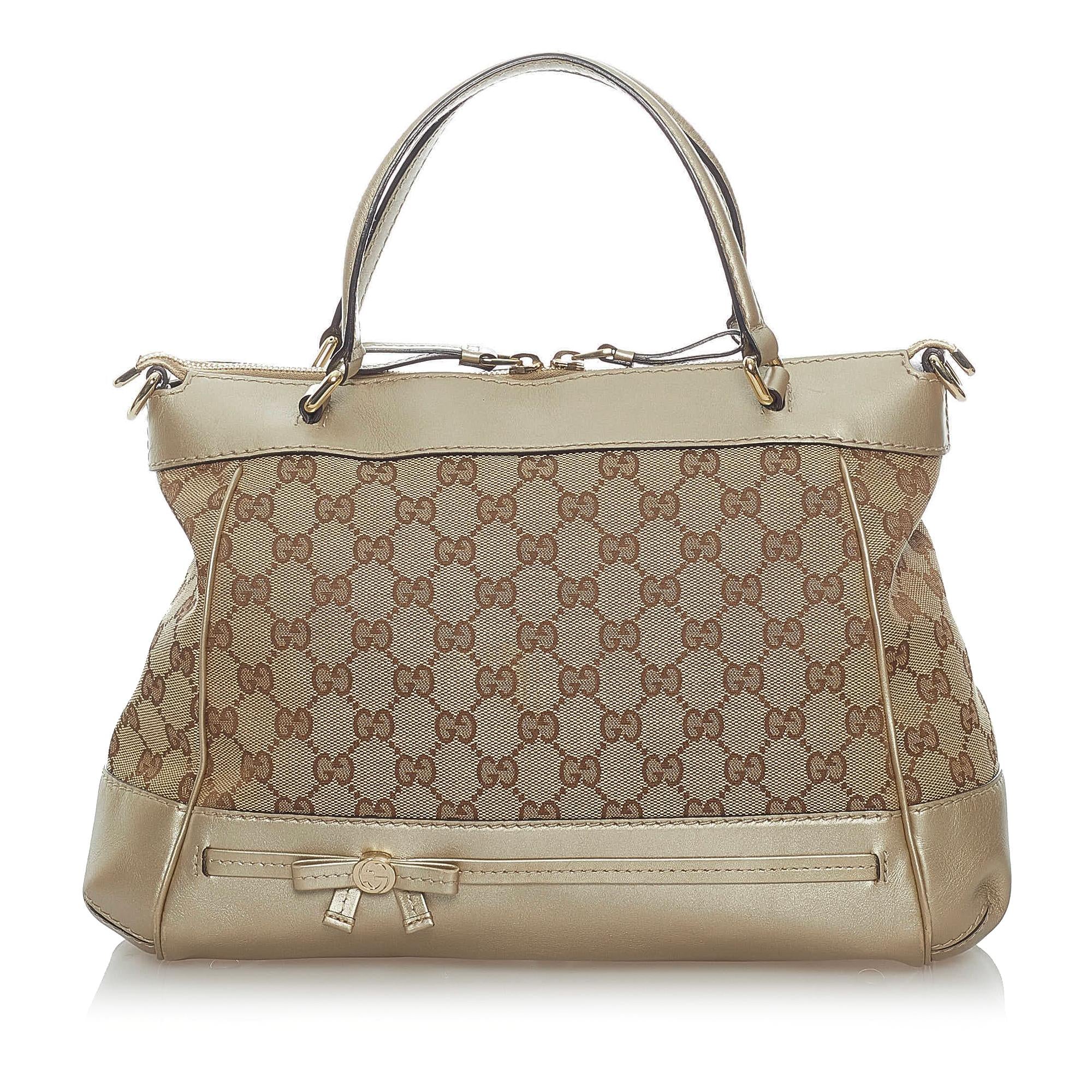 Gucci Gucci Canvas Mayfair Satchel (SHG-33075)