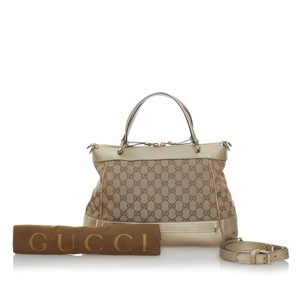 Gucci Gucci Canvas Mayfair Satchel (SHG-33075)