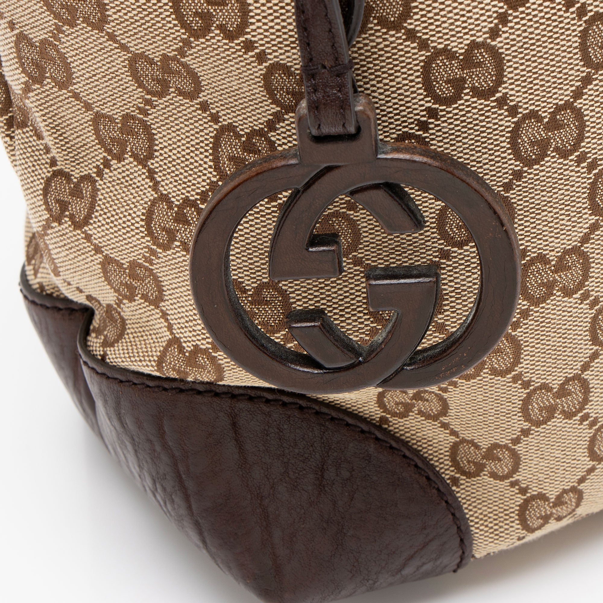 Gucci GG Canvas Charm Medium Tote