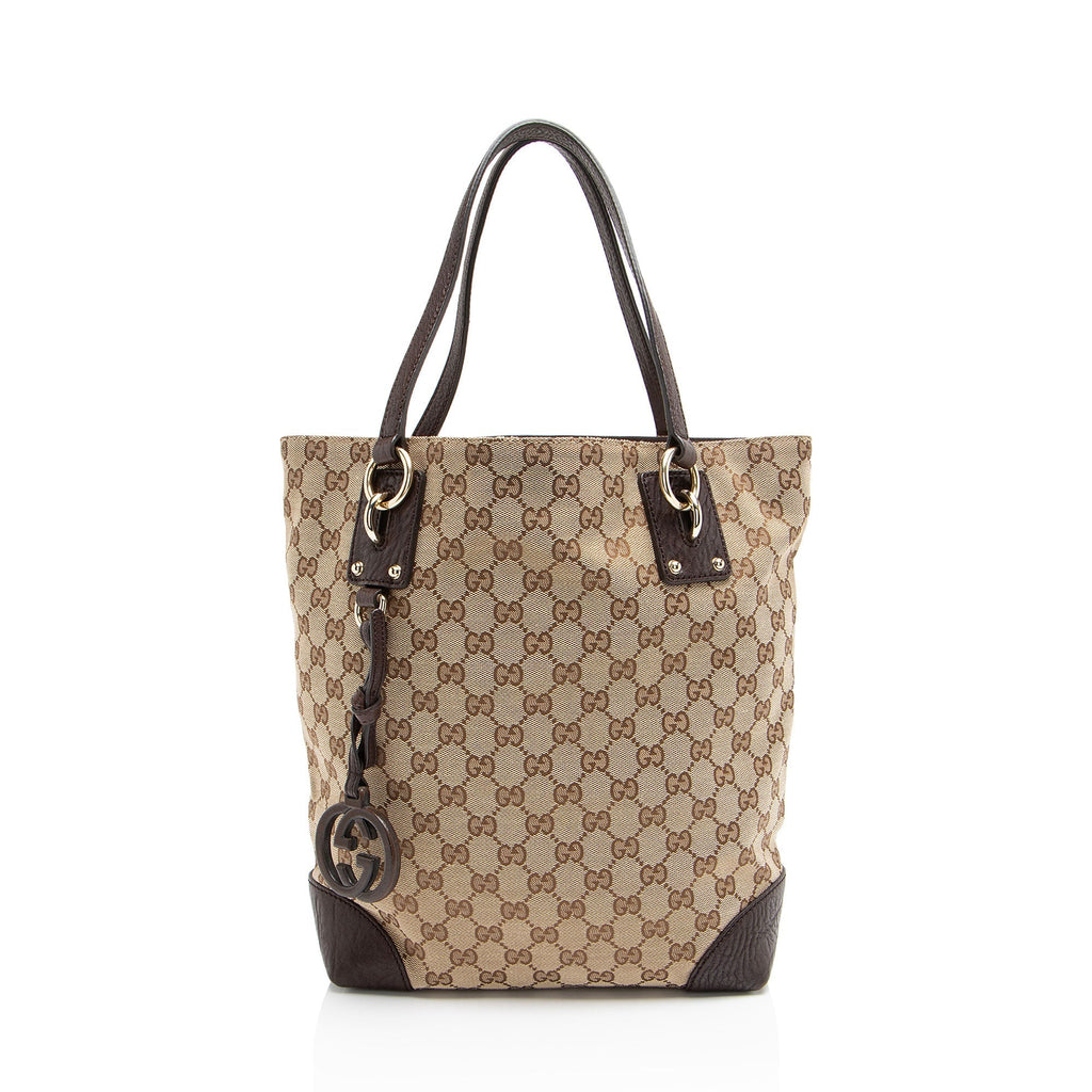 Gucci GG Canvas Charm Medium Tote