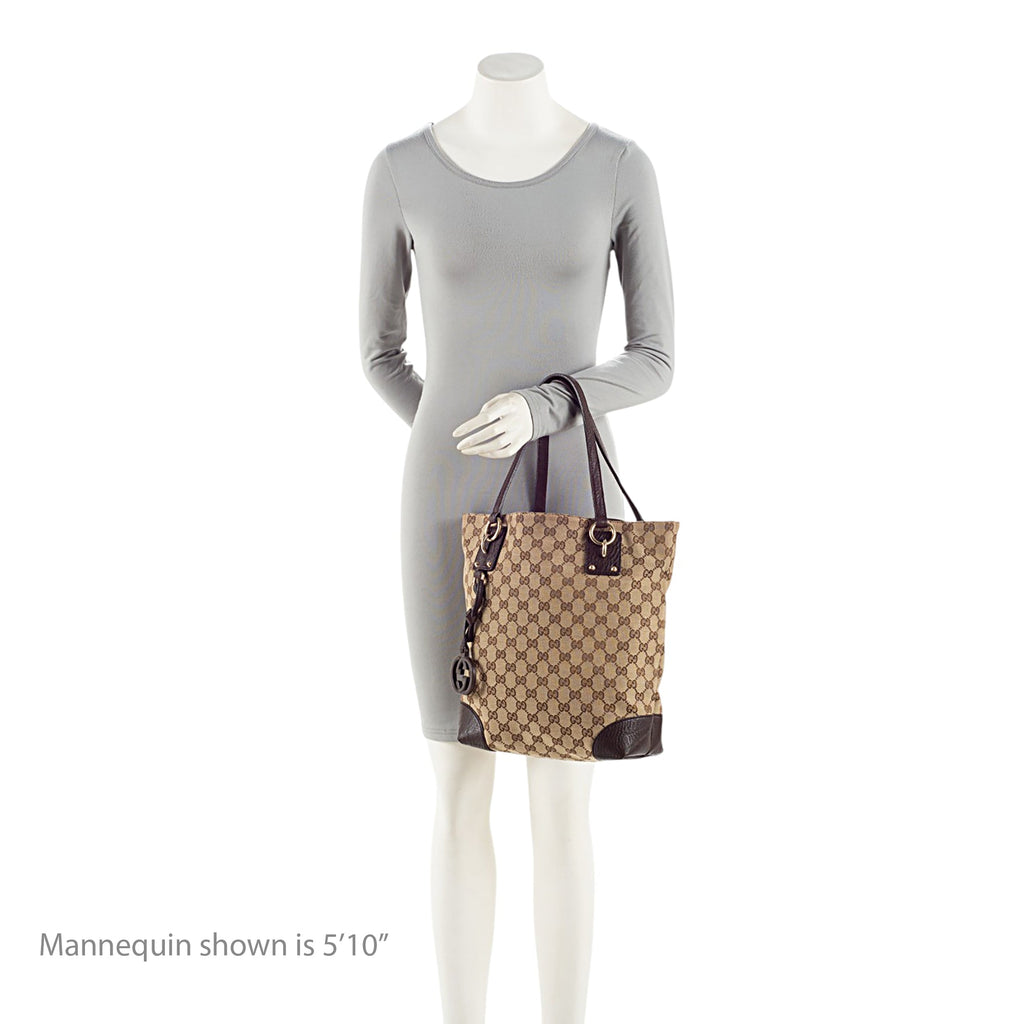 Gucci GG Canvas Charm Medium Tote