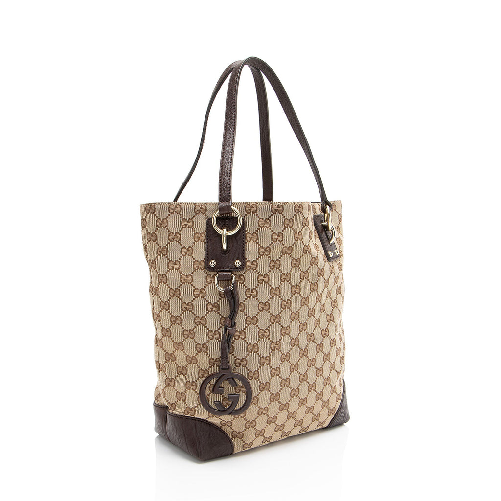Gucci GG Canvas Charm Medium Tote