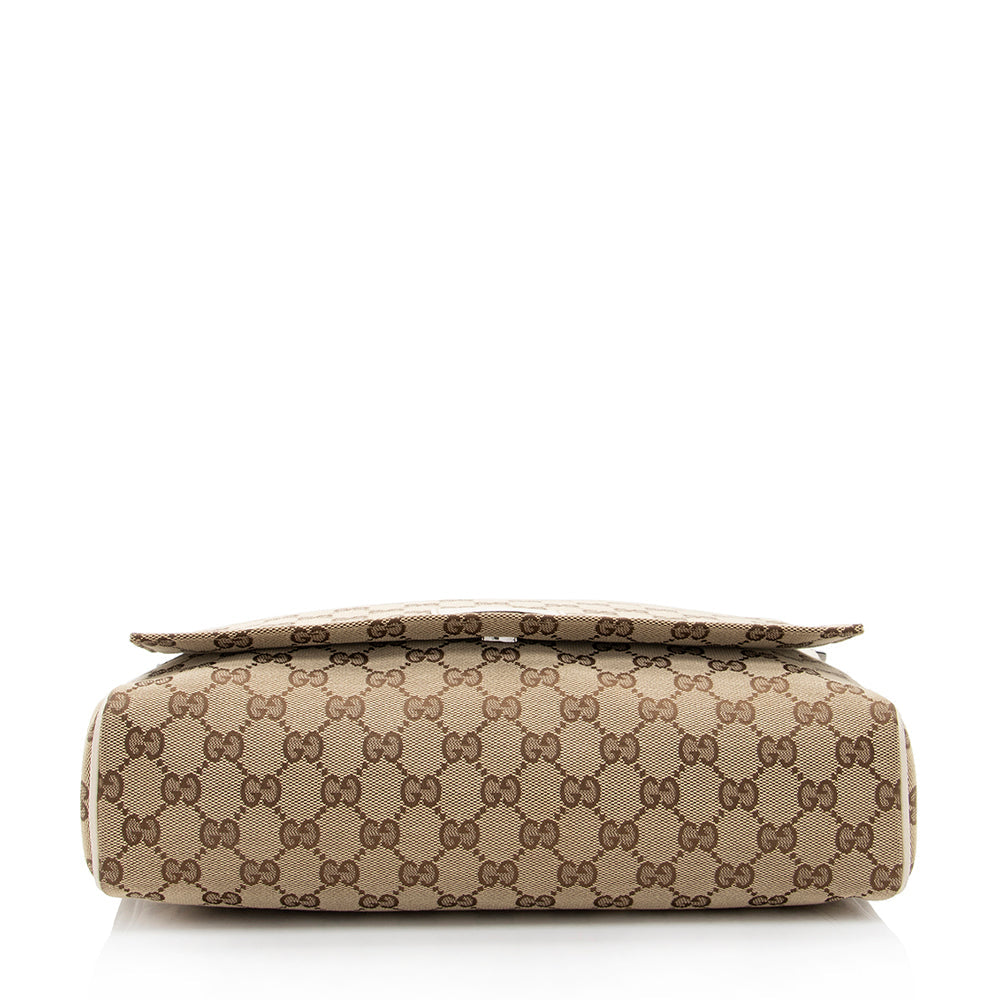Gucci Gucci Canvas Messenger Bag (SHF-17833)