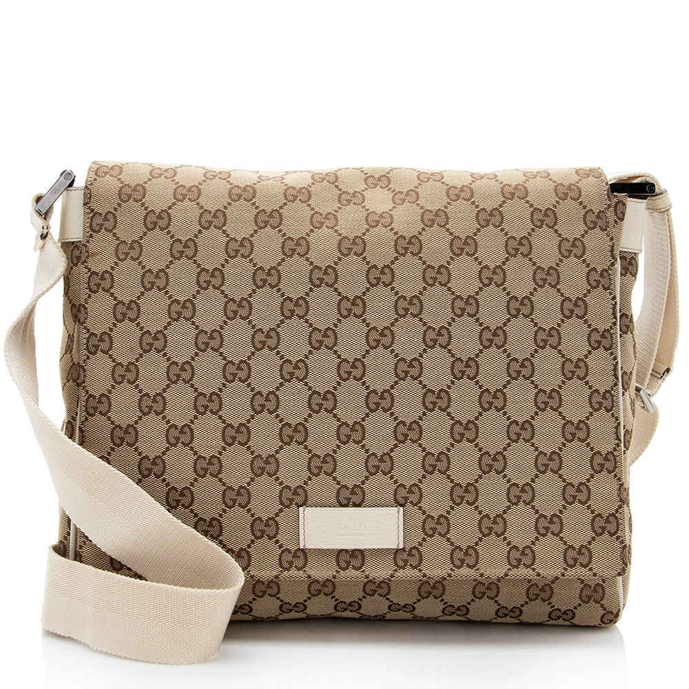 Gucci Gucci Canvas Messenger Bag (SHF-17833)
