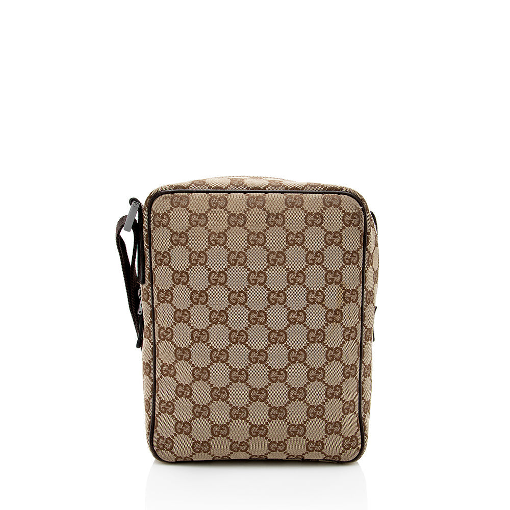Gucci Gucci Canvas Messenger Bag (SHF-18326)