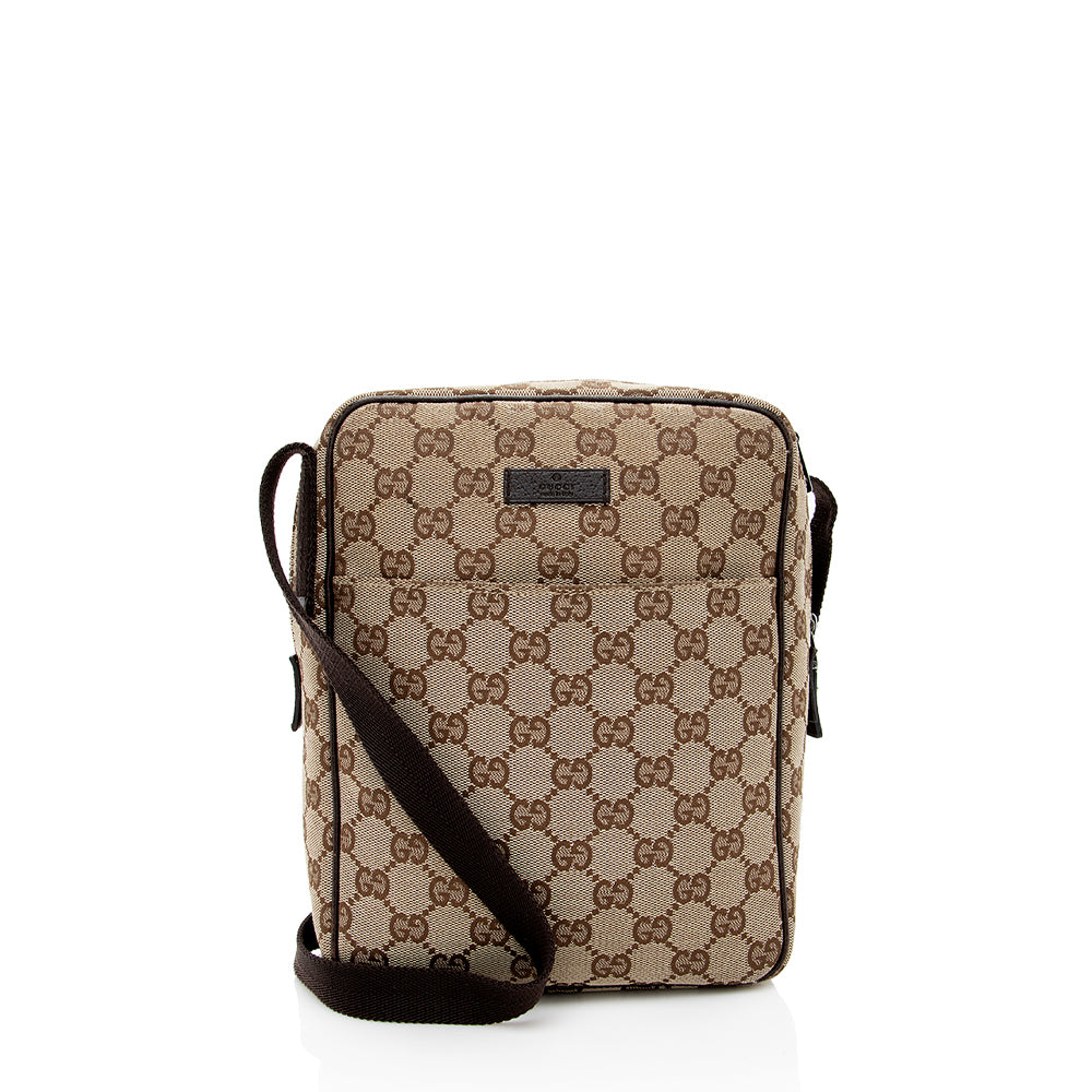 Gucci Gucci Canvas Messenger Bag (SHF-18326)