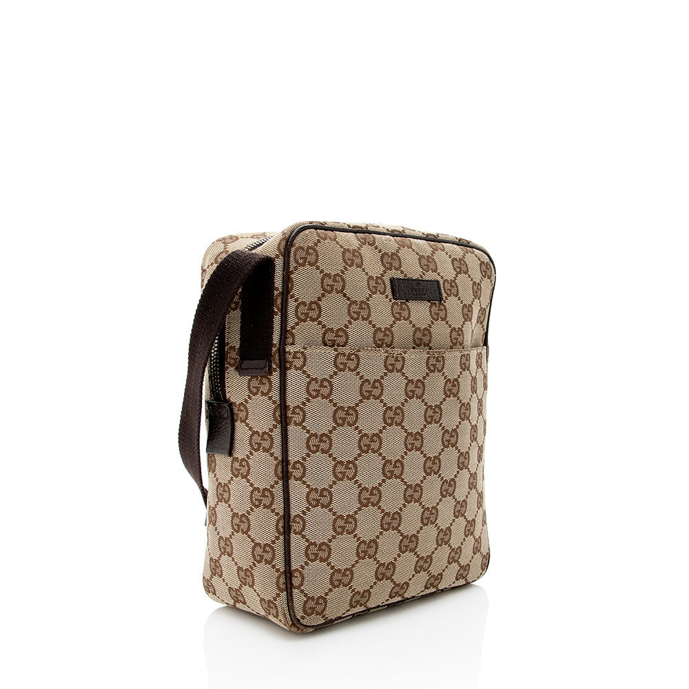 Gucci Gucci Canvas Messenger Bag (SHF-18326)