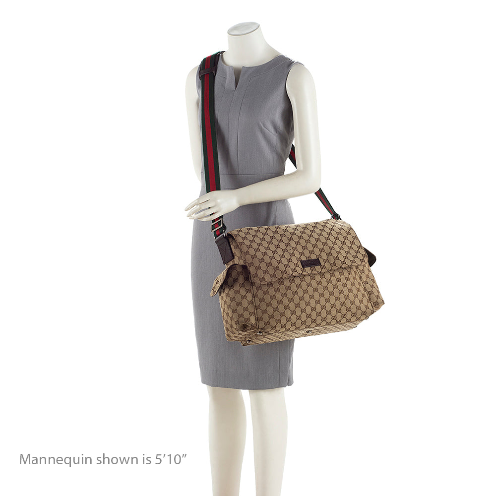 Gucci Gucci Canvas Large Messenger Bag (SHF-19176)