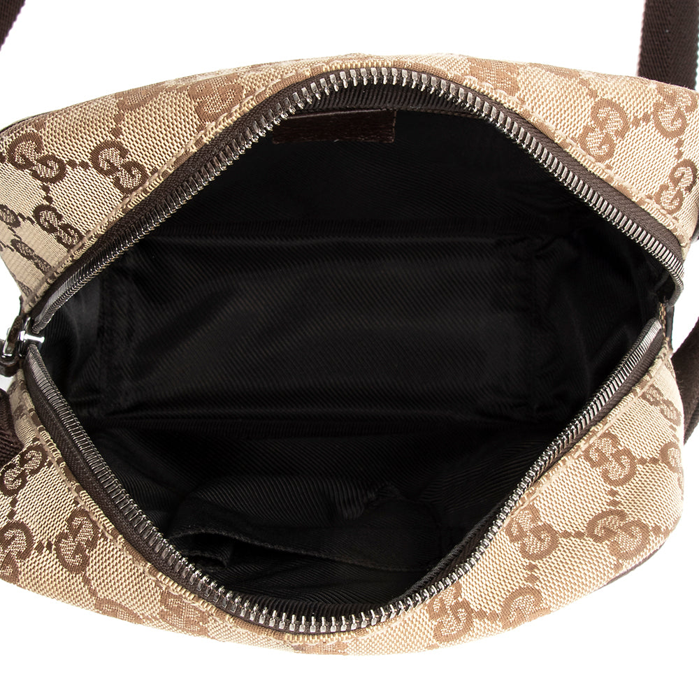 Gucci Gucci Canvas Messenger Bag - FINAL SALE (SHF-19190)