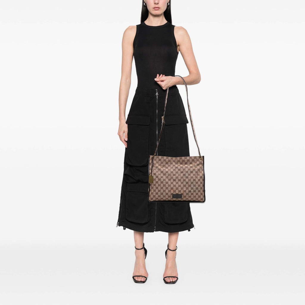 Gucci GG Canvas MessLBger Bag
