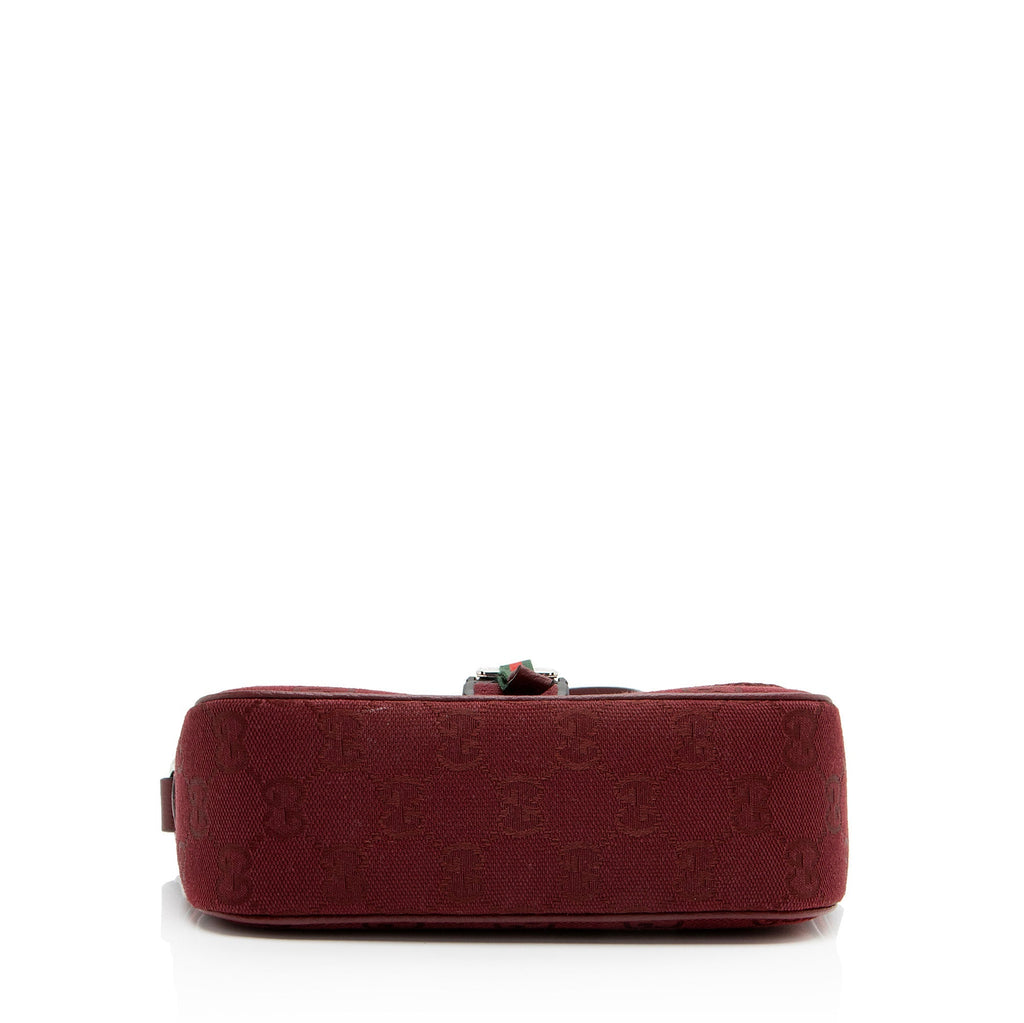 Gucci GG Canvas Web Buckle Mini Crossbody
