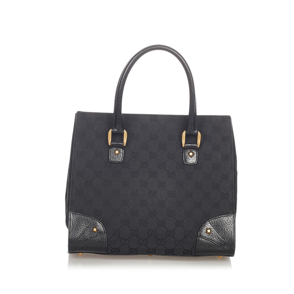 Gucci Gucci Canvas Nailhead Handbag (SHG-23804)
