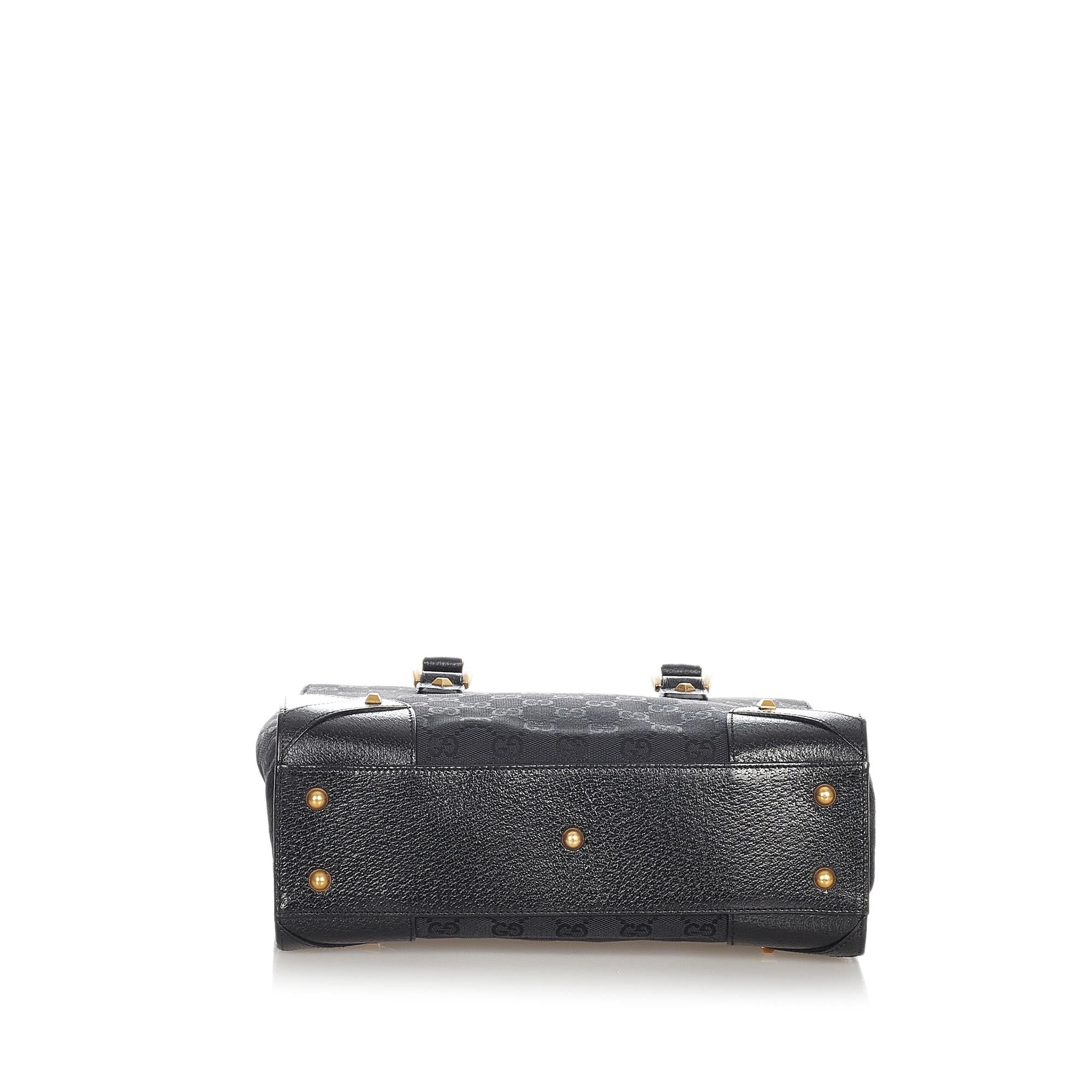 Gucci Gucci Canvas Nailhead Handbag (SHG-23804)