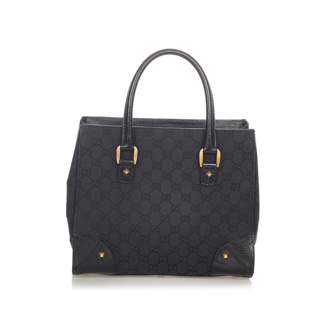 Gucci Gucci Canvas Nailhead Handbag (SHG-23804)