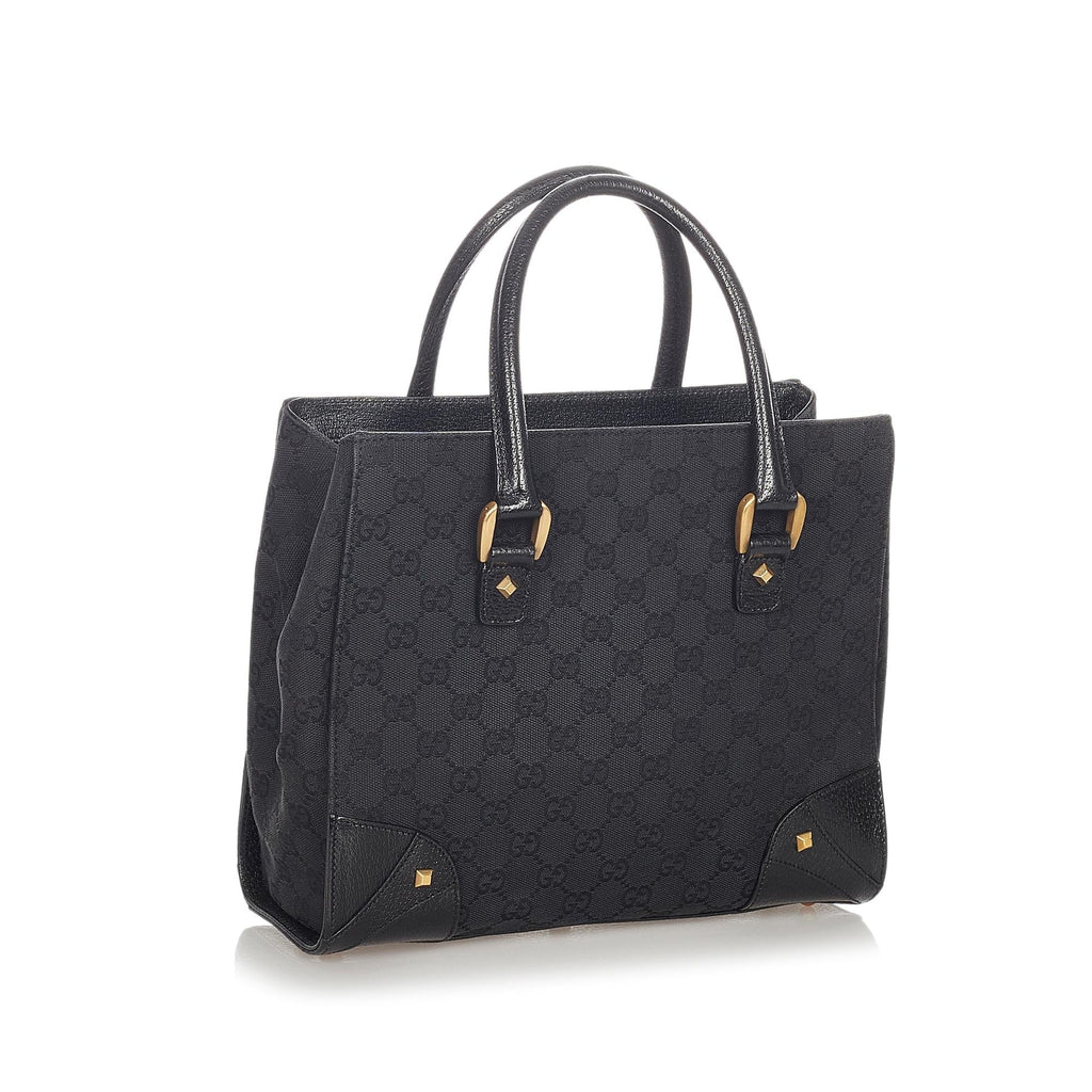 Gucci Gucci Canvas Nailhead Handbag (SHG-23804)