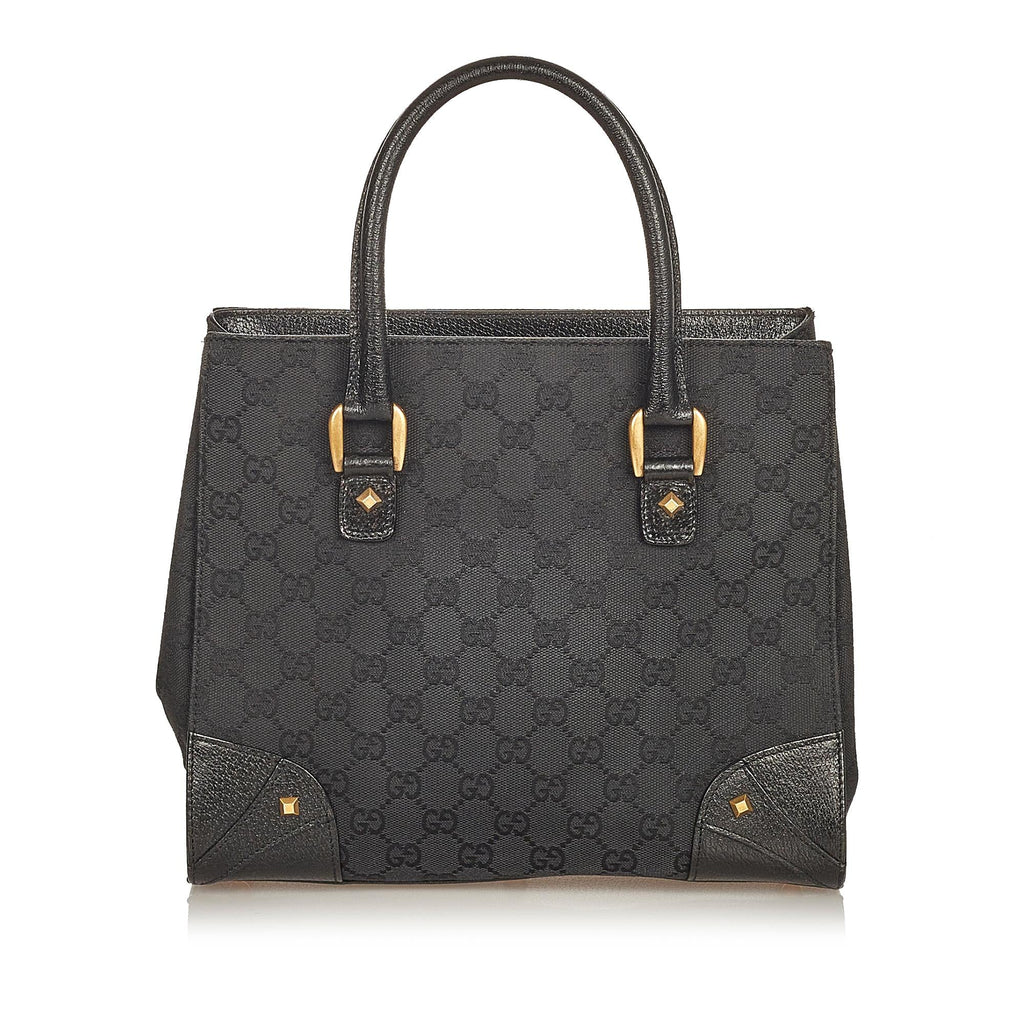 Gucci Gucci Canvas Nailhead Handbag (SHG-25921)