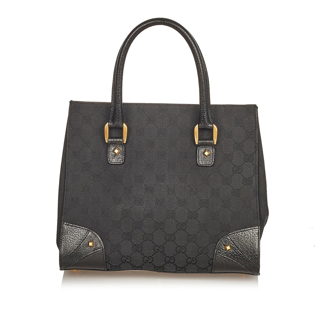 Gucci Gucci Canvas Nailhead Handbag (SHG-25921)