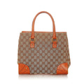 Gucci Gucci Canvas Nailhead Handbag (SHG-27264)