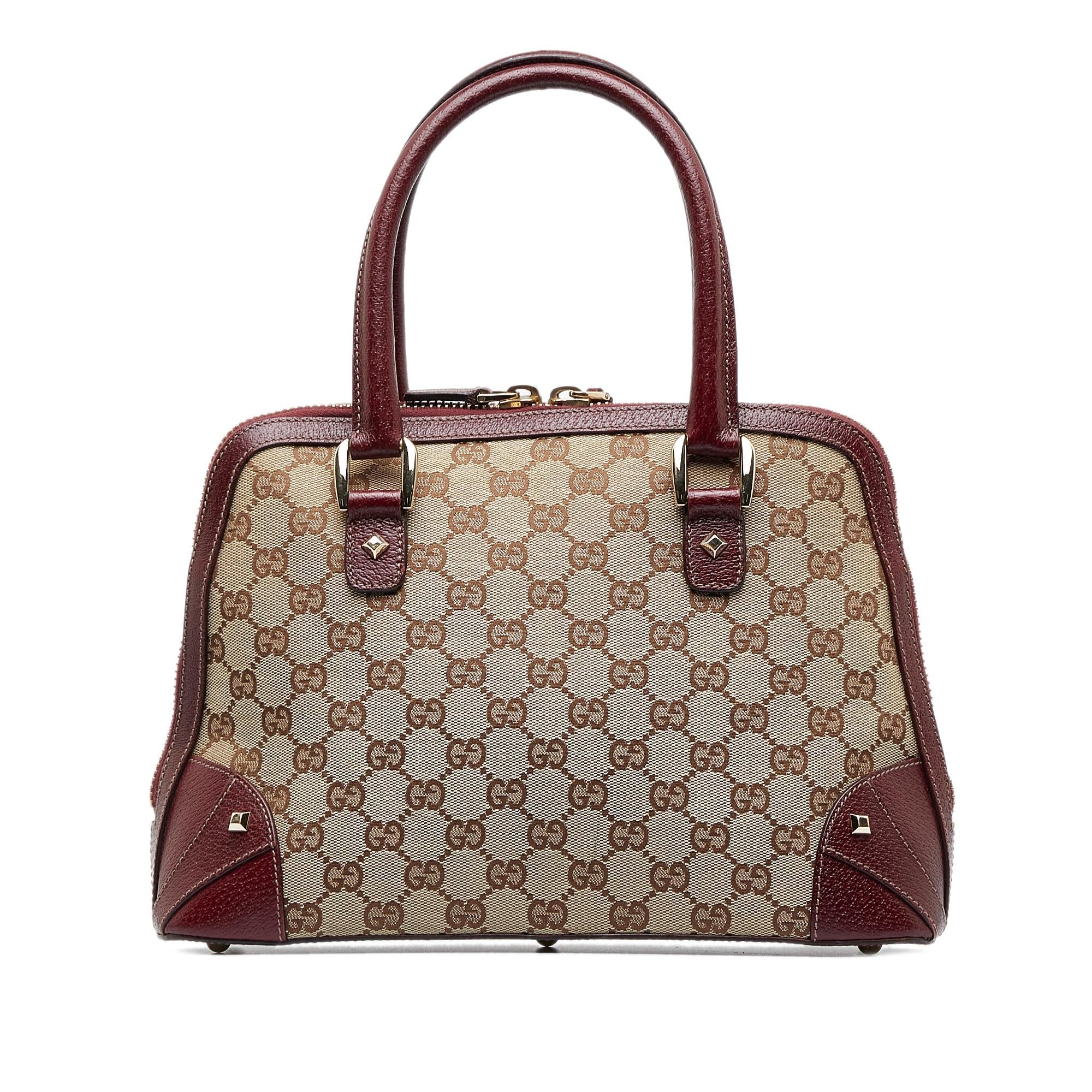 Gucci GG Canvas Nailhead Handbag (SHG-CKf7Dk)