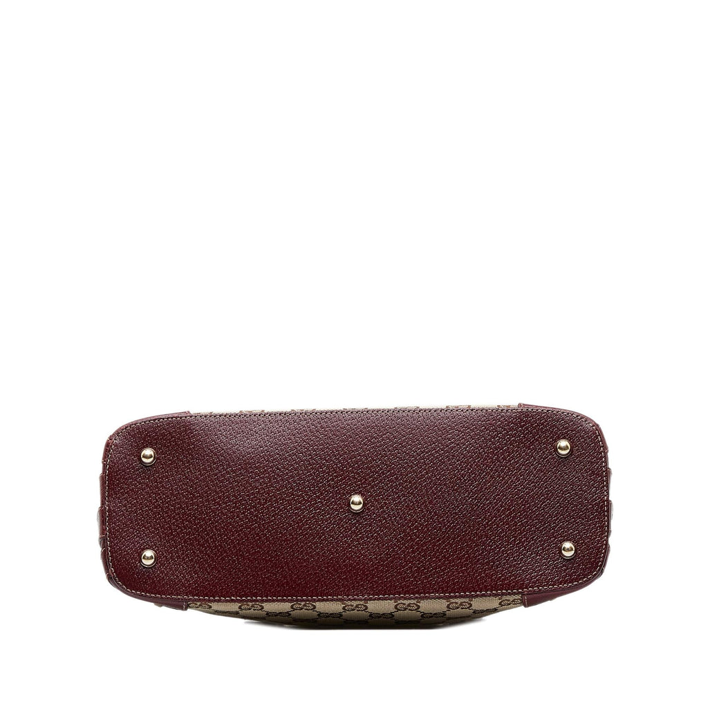 Gucci GG Canvas Nailhead Handbag (SHG-CKf7Dk)