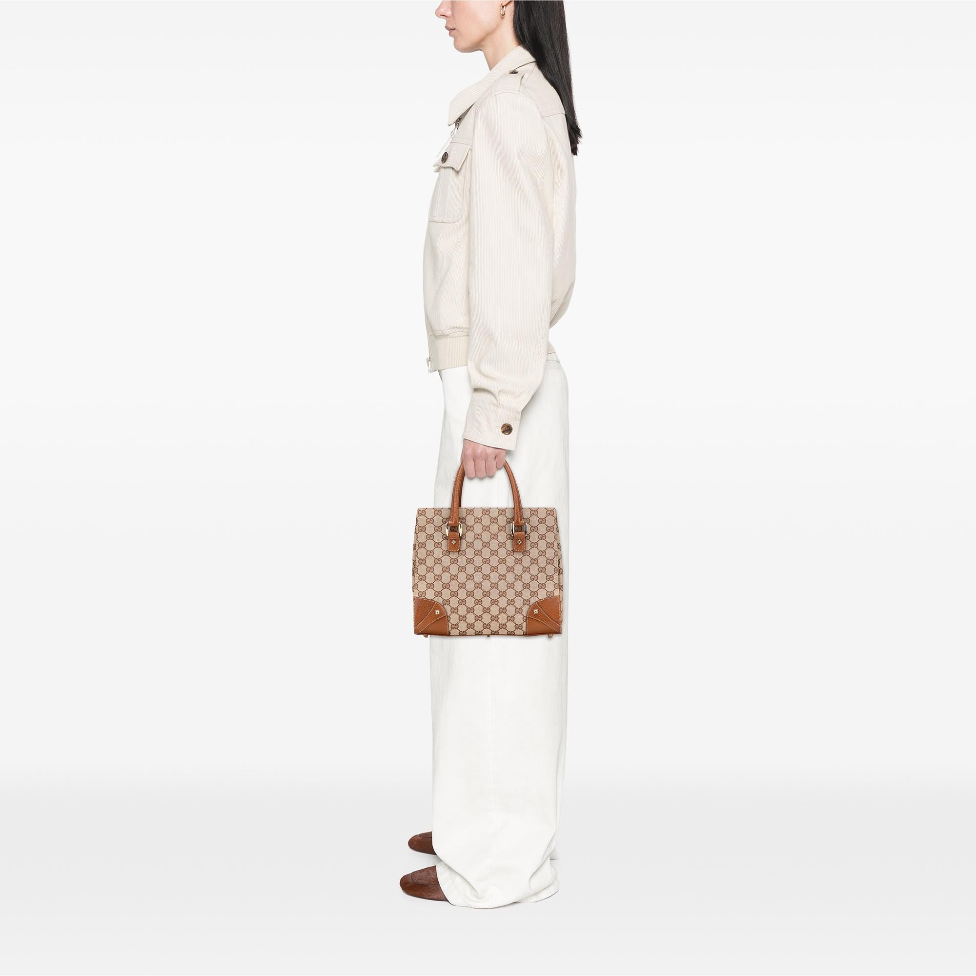 Gucci GG Canvas Nailhead Handbag
