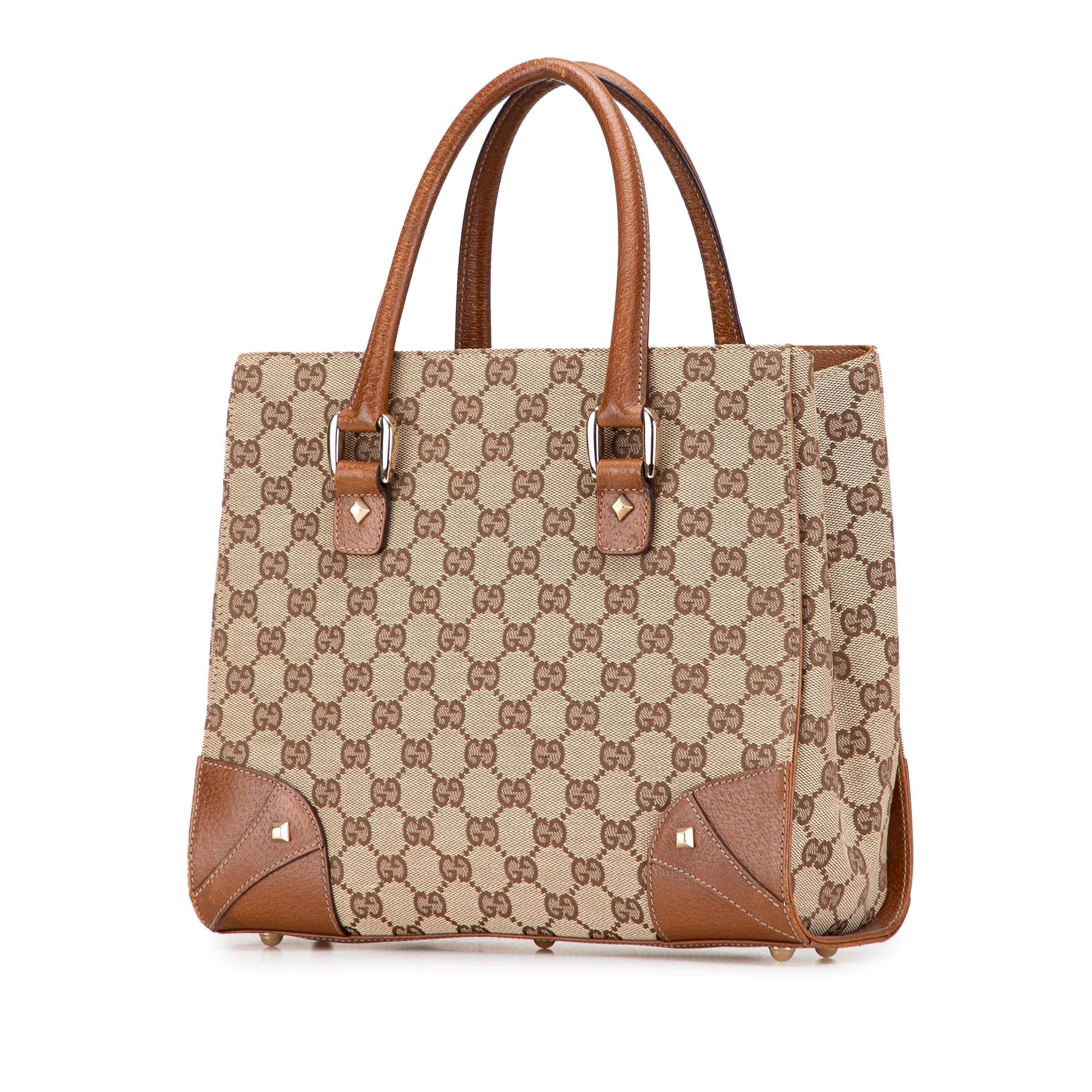 Gucci GG Canvas Nailhead Handbag