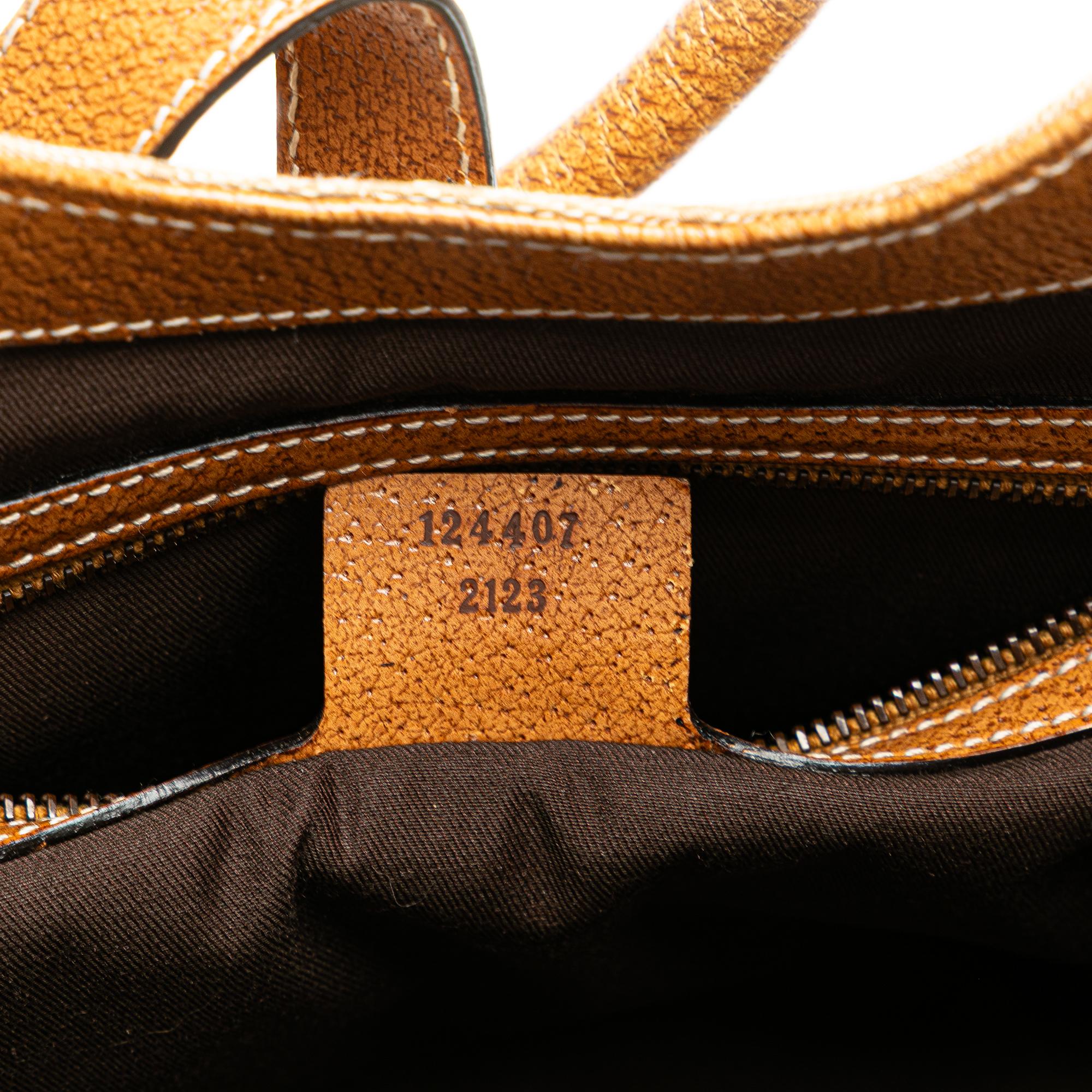 Gucci GG Canvas Nailhead Jackie Bardot Handbag