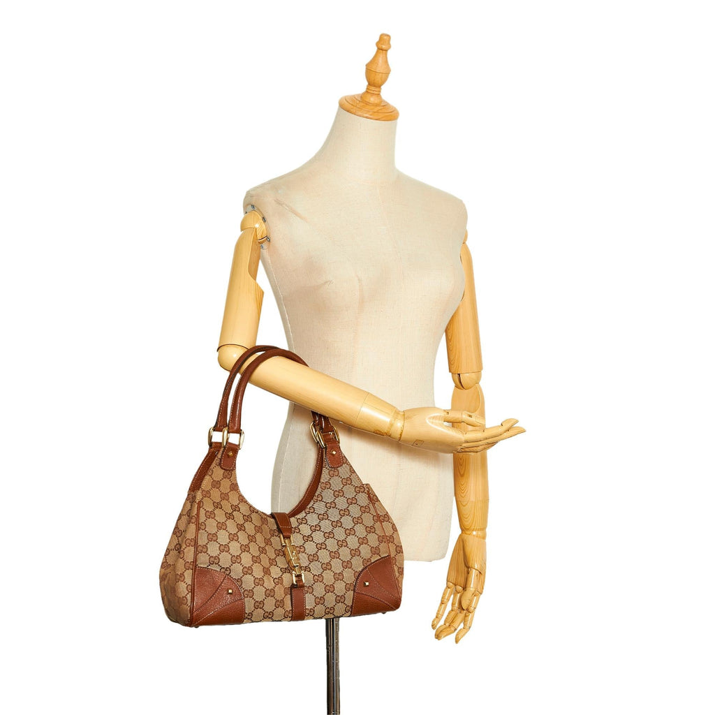 Gucci GG Canvas Nailhead Jackie O (SHG-m5gHWZ)