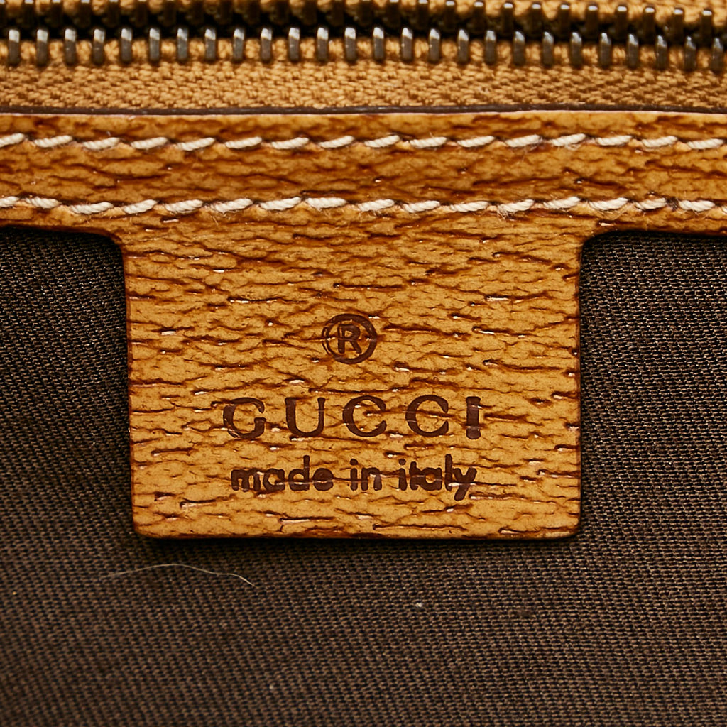 Gucci Gucci Canvas Nailhead Jackie Shoulder Bag (SHG-25771)