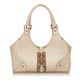 Gucci Gucci Canvas Nailhead Jackie Shoulder Bag (SHG-28382)