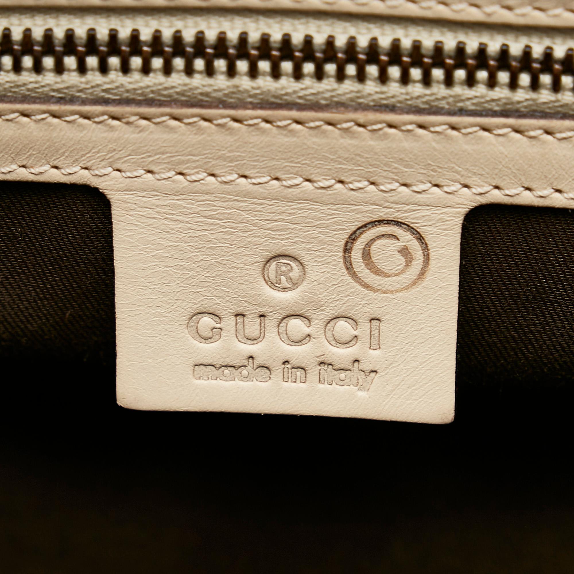 Gucci Gucci Canvas Nailhead Jackie Shoulder Bag (SHG-28382)