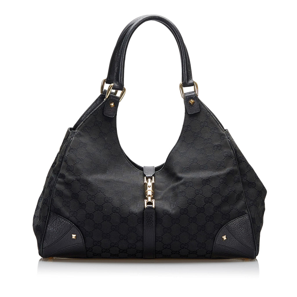 Gucci GG Canvas Nailhead Jackie (SHG-YZOZQj)