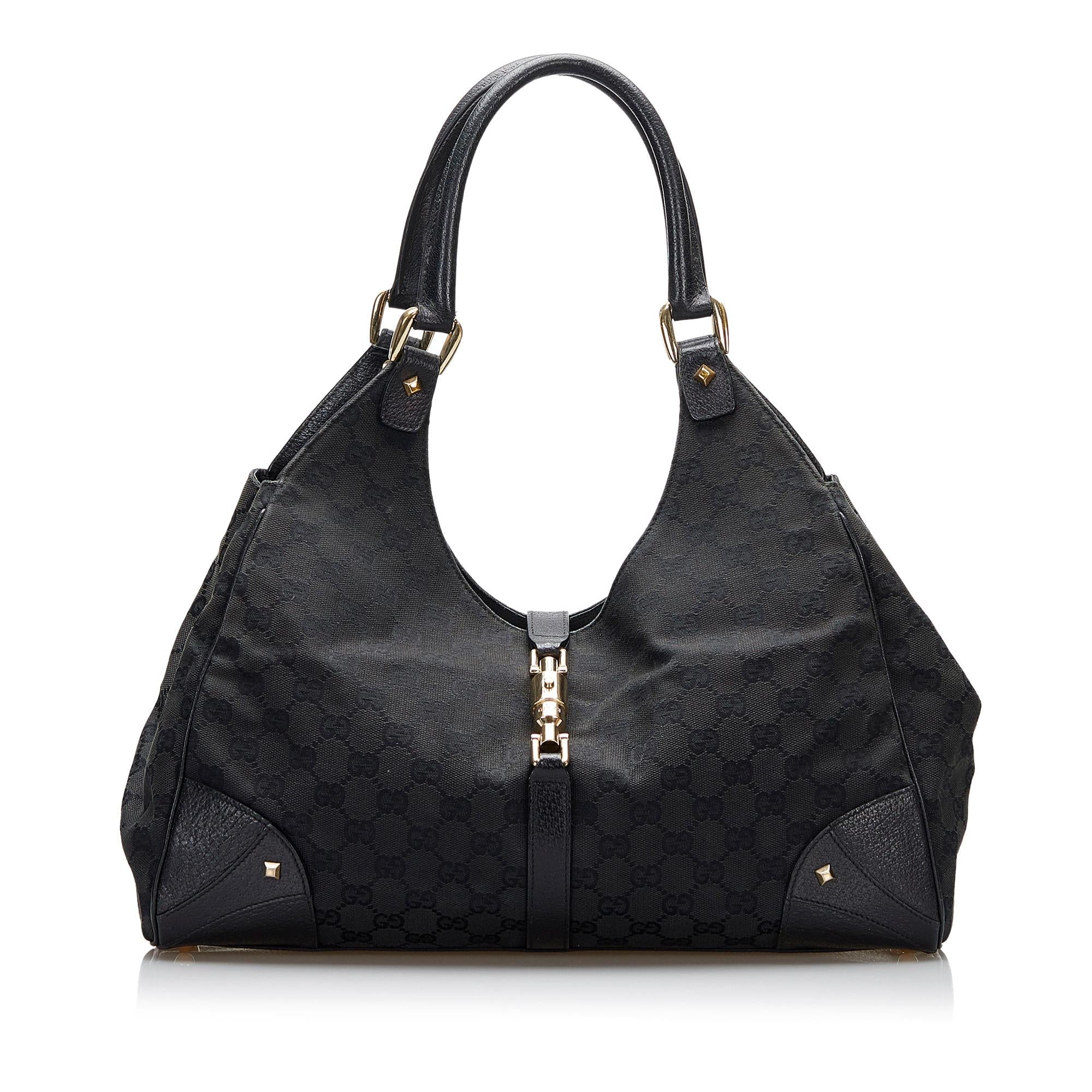 Gucci GG Canvas Nailhead Jackie (SHG-YZOZQj)