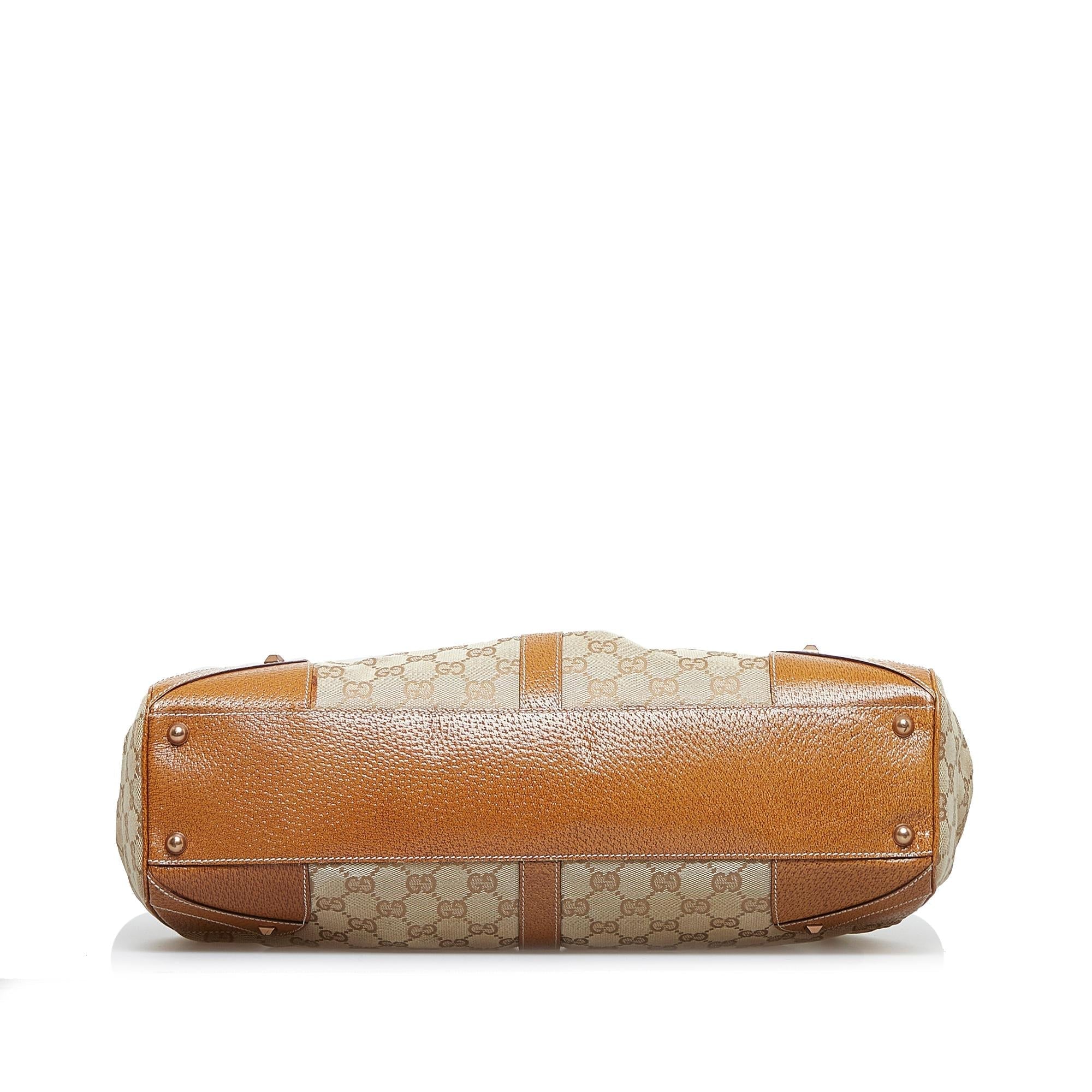 Gucci GG Canvas Nailhead Jackie (SHG-fVp81V)