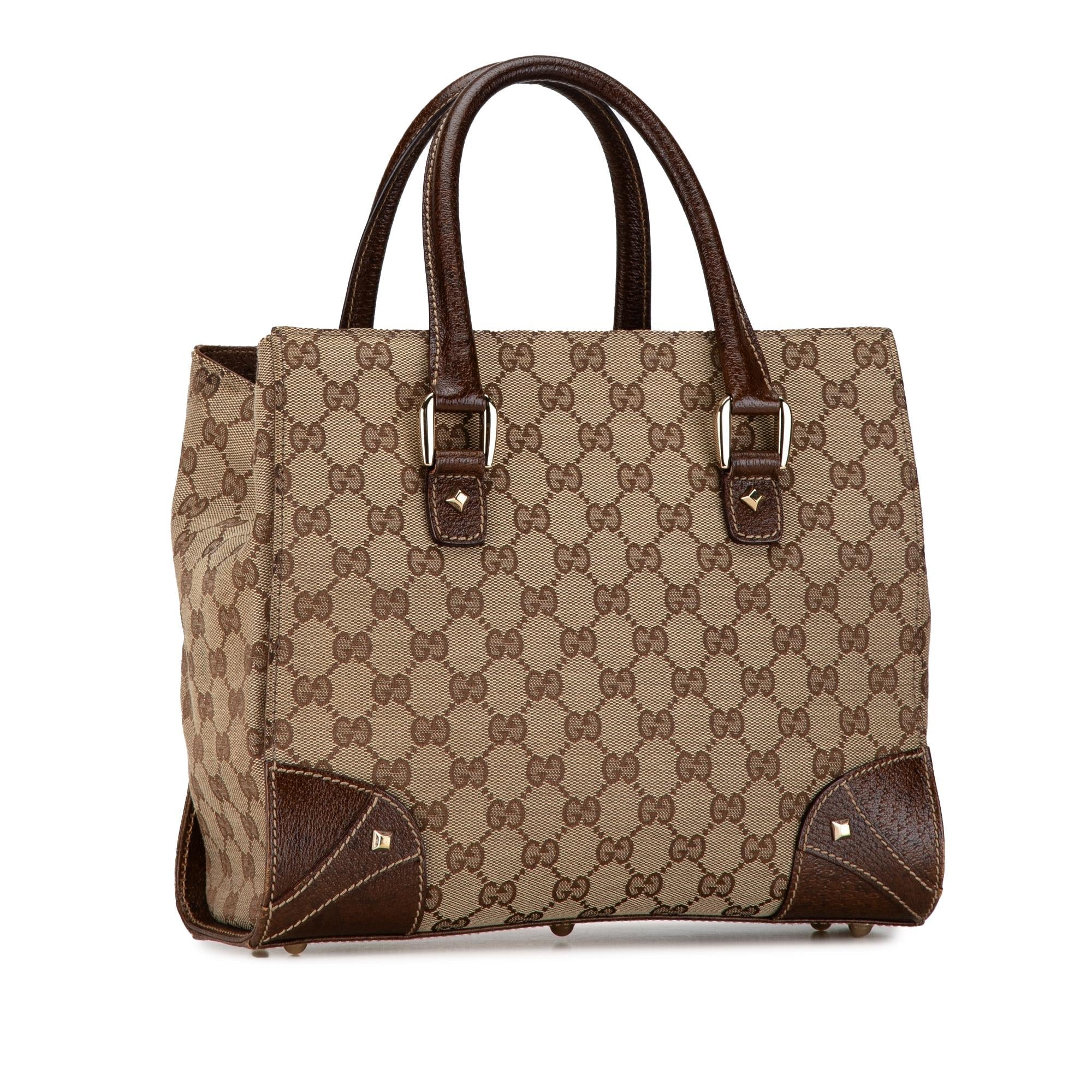 Gucci GG Canvas Nailhead Tote (SHG-jnzkMA)