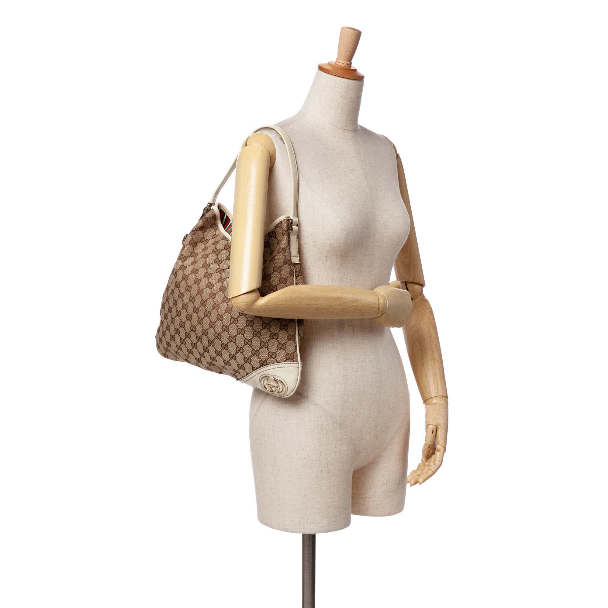 Gucci GG Canvas New Britt Hobo