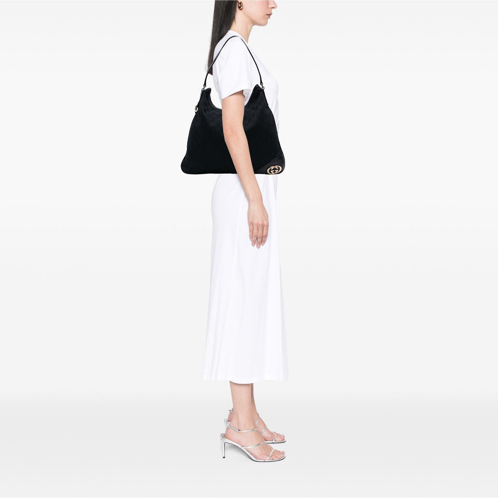 Gucci GG Canvas New Britt Hobo