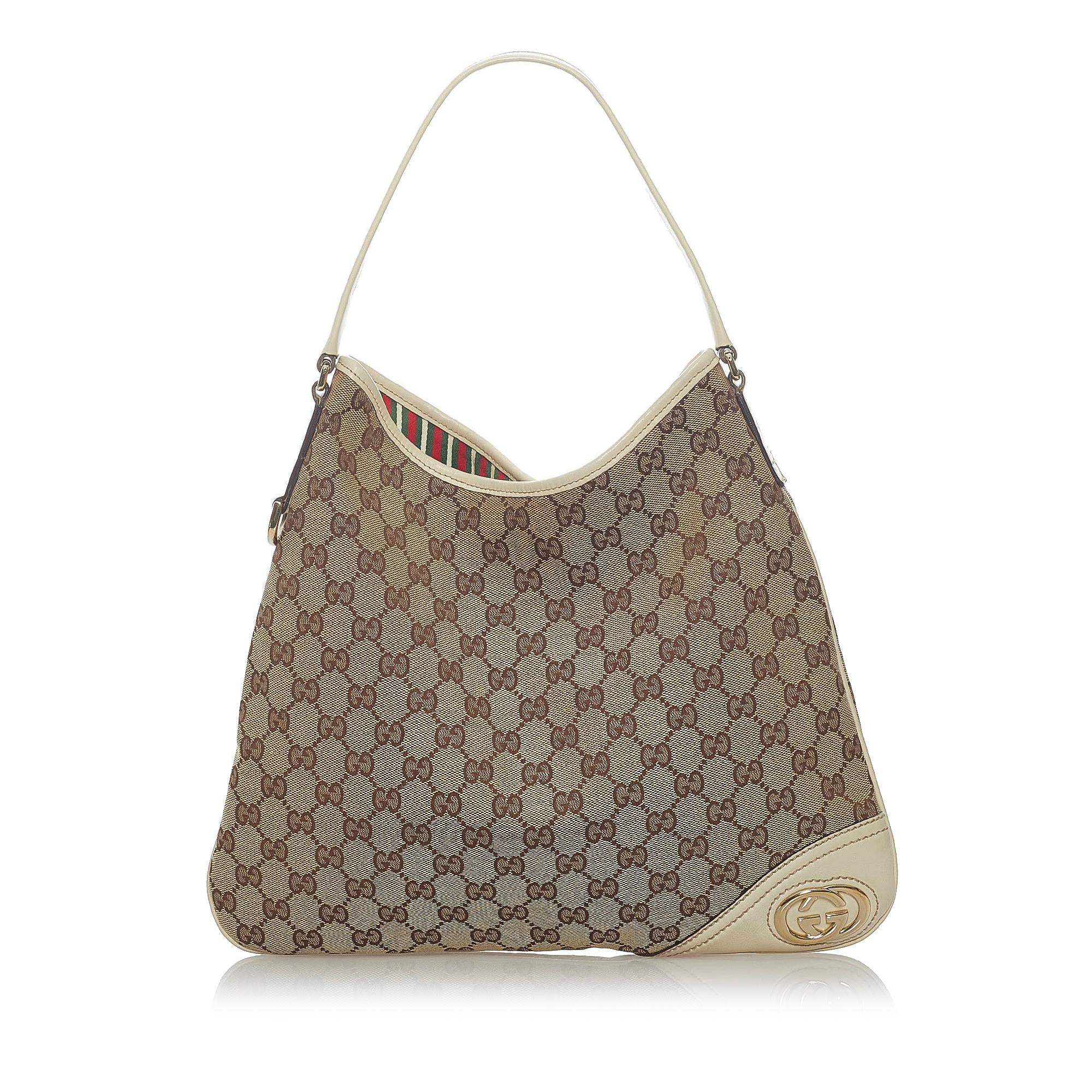 Gucci Gucci Canvas New Britt Shoulder Bag (SHG-33653)