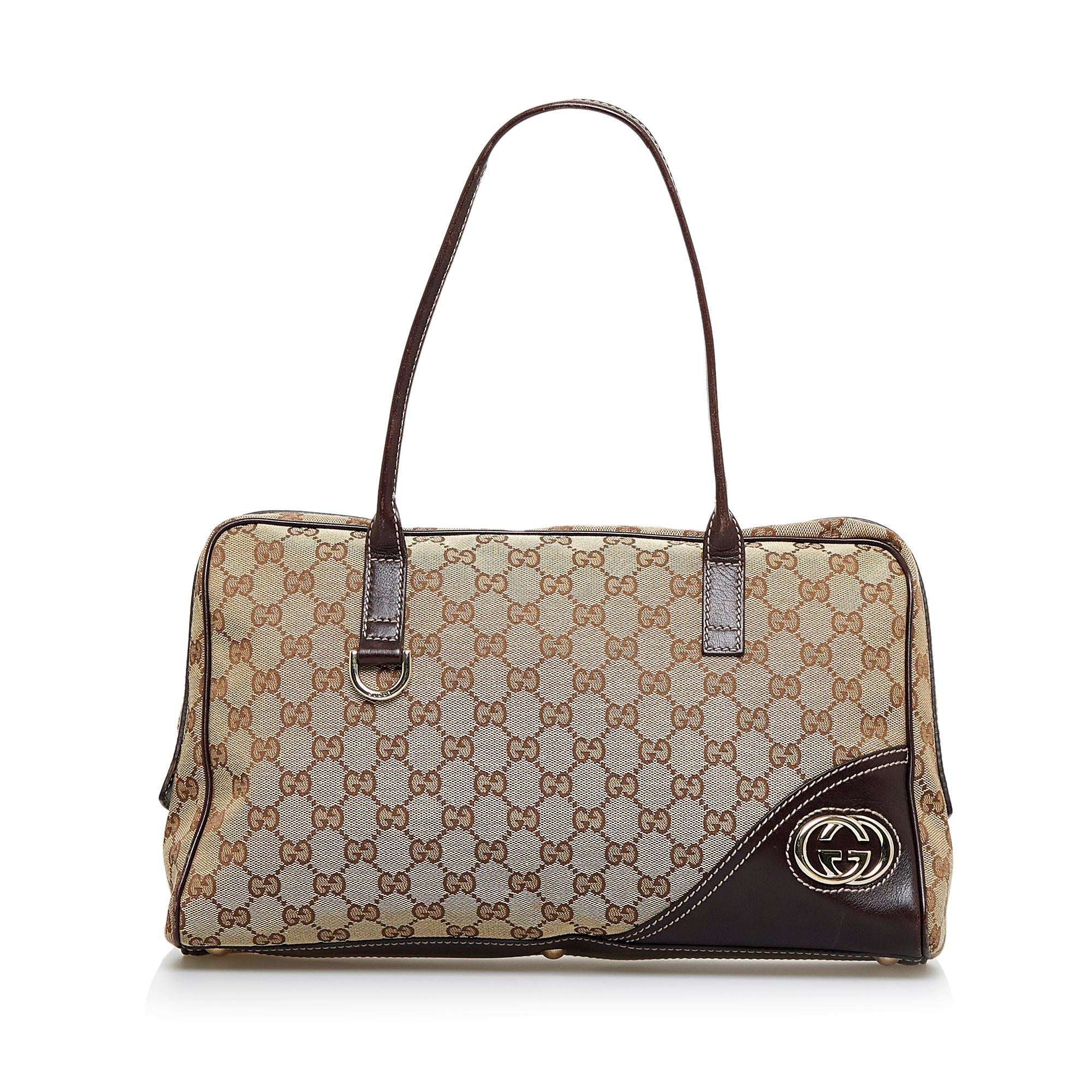 Gucci GG Canvas New Britt Shoulder Bag (SHG-zjo0YD)