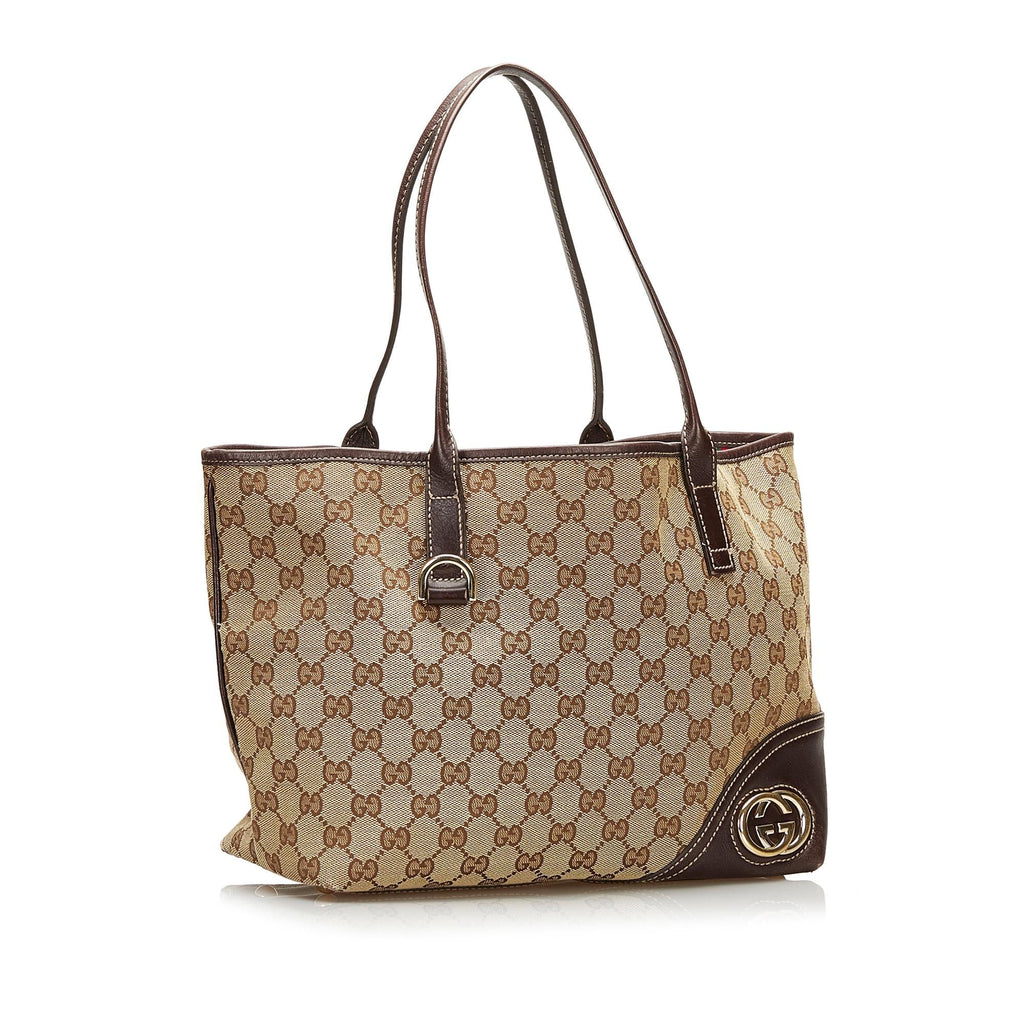 Gucci GG Canvas New Britt Tote (SHG-35626)
