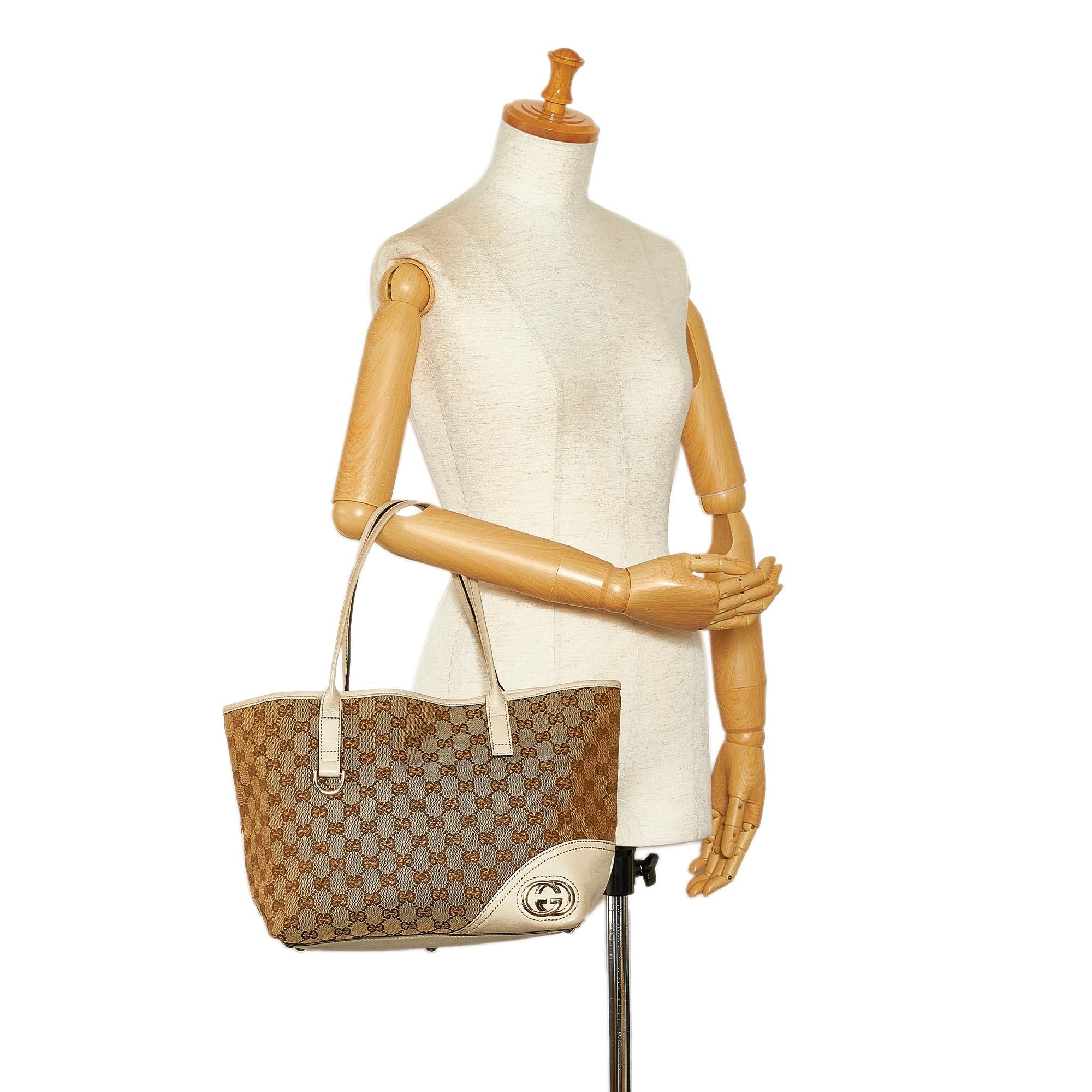 Gucci GG Canvas New Britt Tote (SHG-C4oQ72)