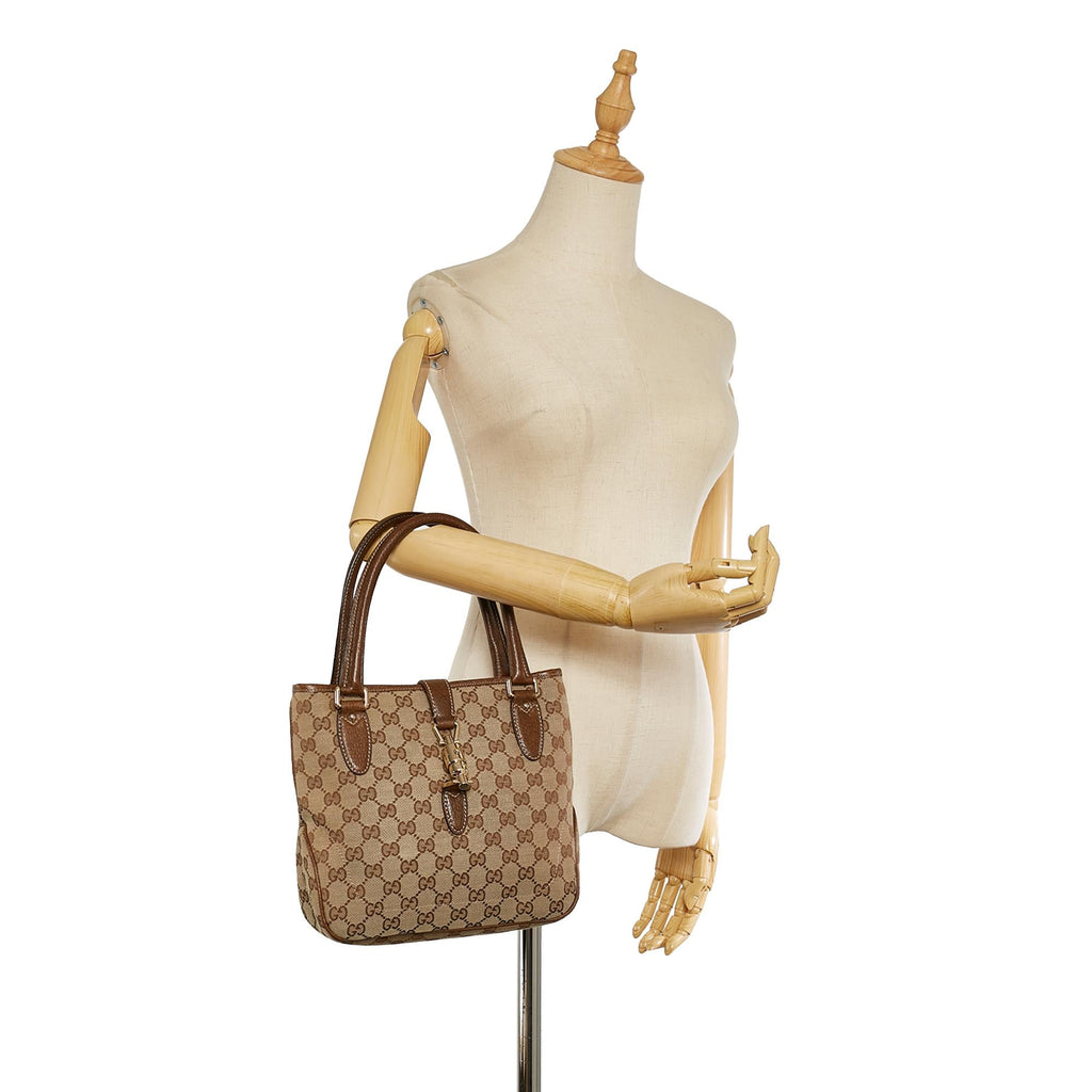 Gucci Gucci Canvas New Jackie Handbag (SHG-26352)