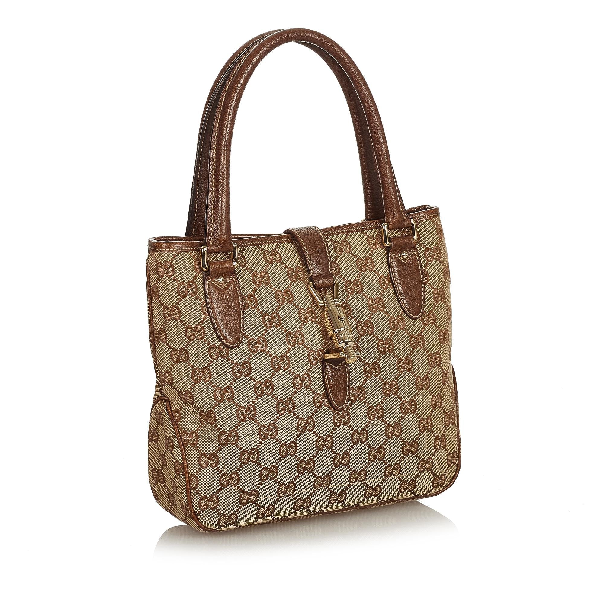 Gucci Gucci Canvas New Jackie Handbag (SHG-26352)