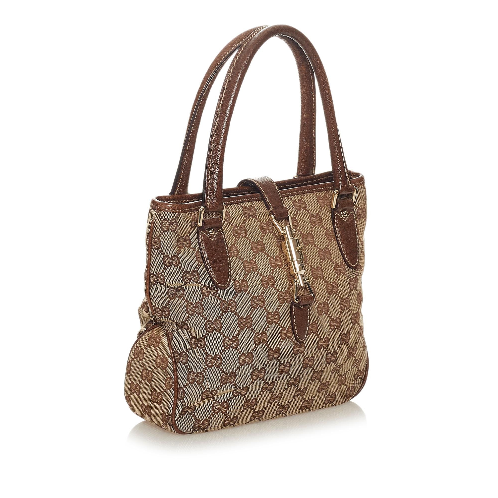 Gucci Gucci Canvas New Jackie Handbag (SHG-27359)