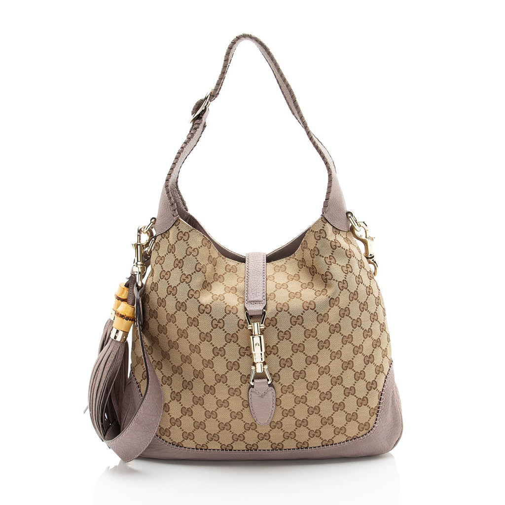 Gucci GG Canvas New Jackie Medium Shoulder Bag