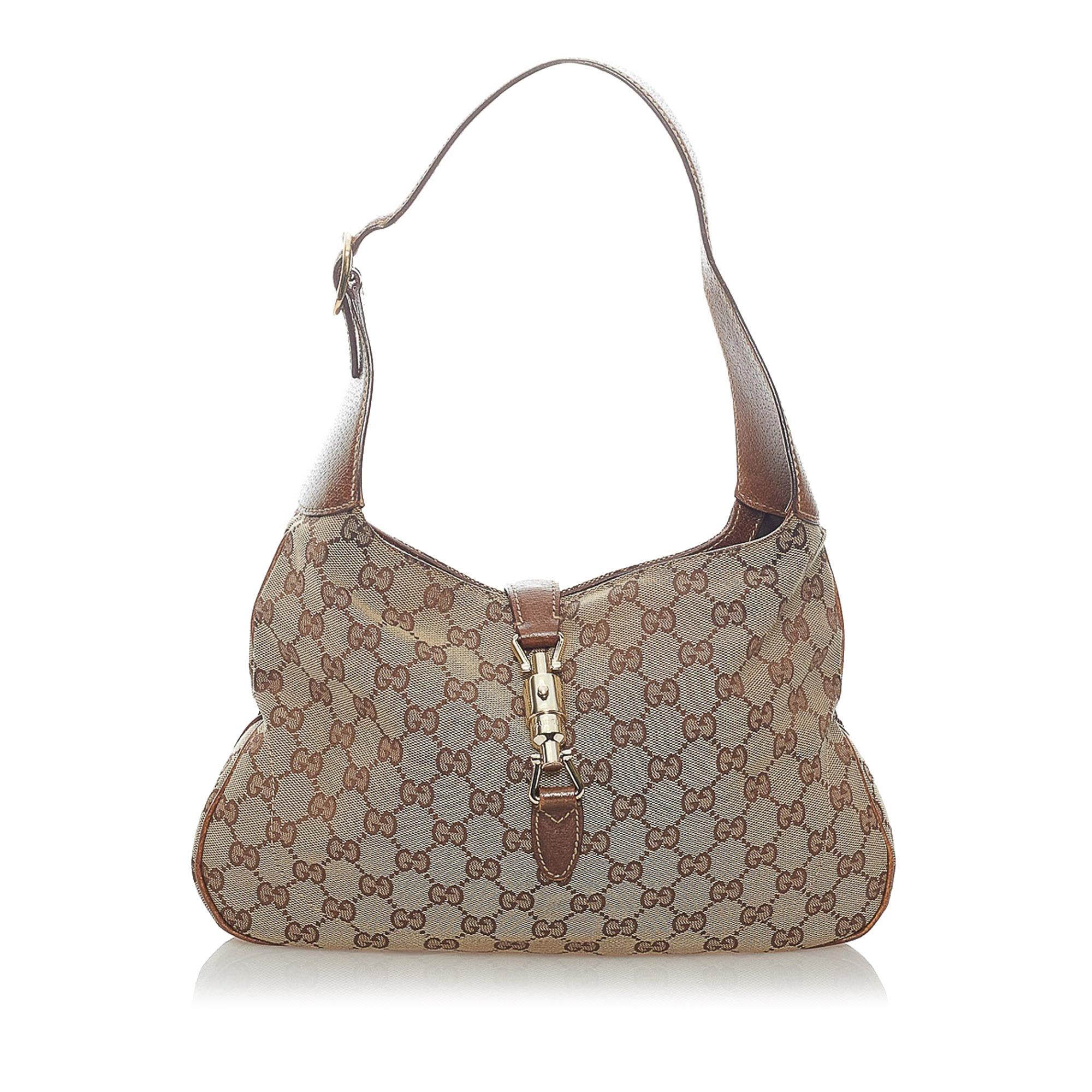 Gucci Gucci Canvas New Jackie Shoulder Bag (SHG-33247)